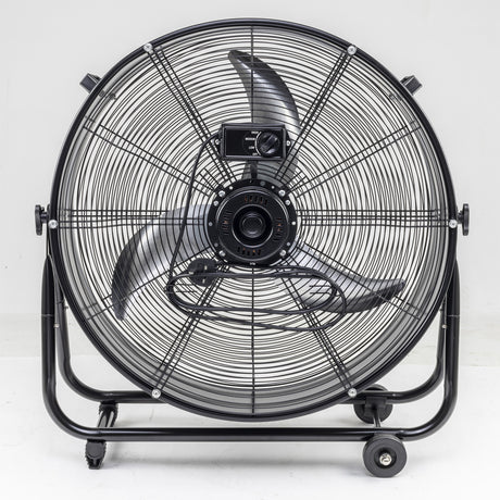 SIP 24" Heavy-Duty Drum Fan | 360° Airflow | Wheel-Mounted | IP-05637
