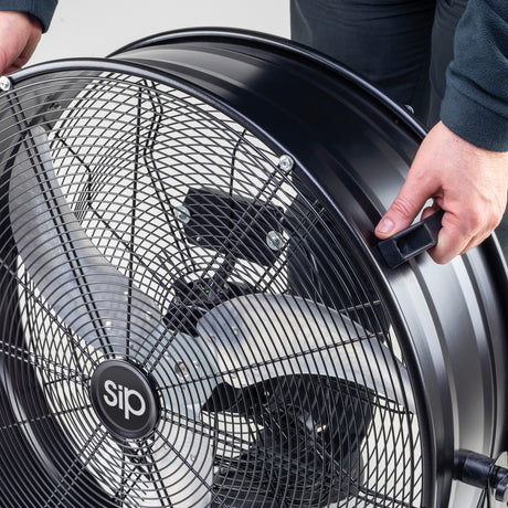 SIP 24" Heavy-Duty Drum Fan | 360° Airflow | Wheel-Mounted | IP-05637