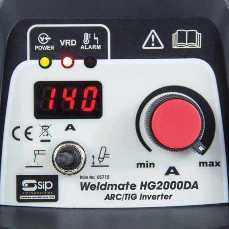SIP HG2001DA ARC Inverter Welder 200A with VRD & Lift-TIG SIP-05715