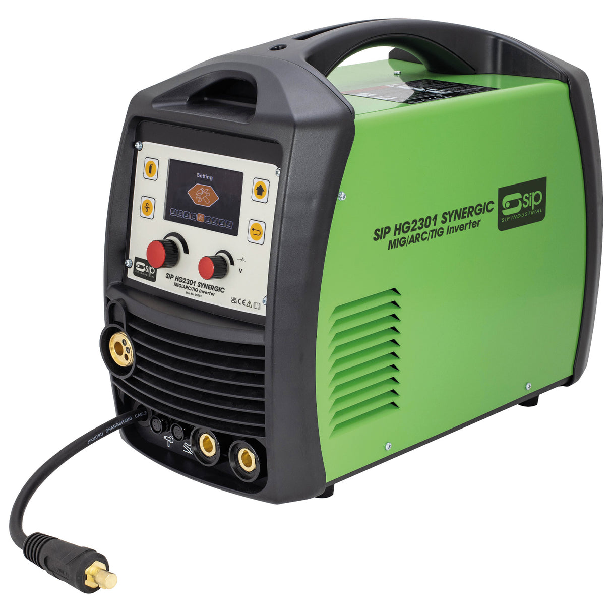 SIP HG2301 SYNERGIC MIG/ARC/TIG Welder 230A with Memory Save SIP-05781