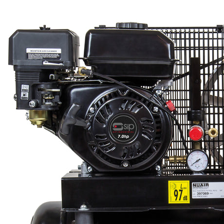 SIP TP7/50 Petrol Belt Drive Compressor 7hp 50ltr EURO V Engine 06217