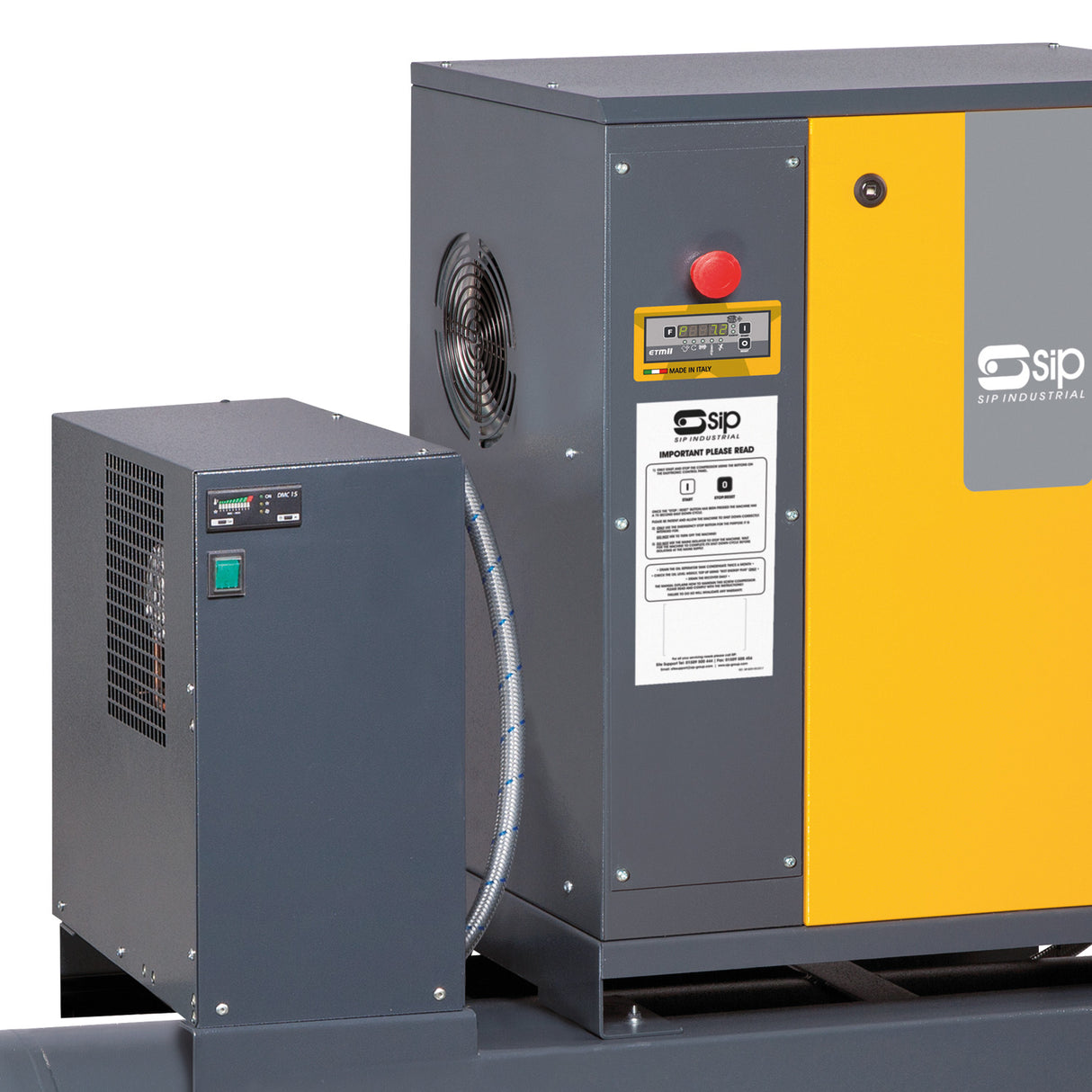 SIP RS40-10-200BD/RD Rotary Screw Compressor 200L | SIP-06274 IE3 Motor