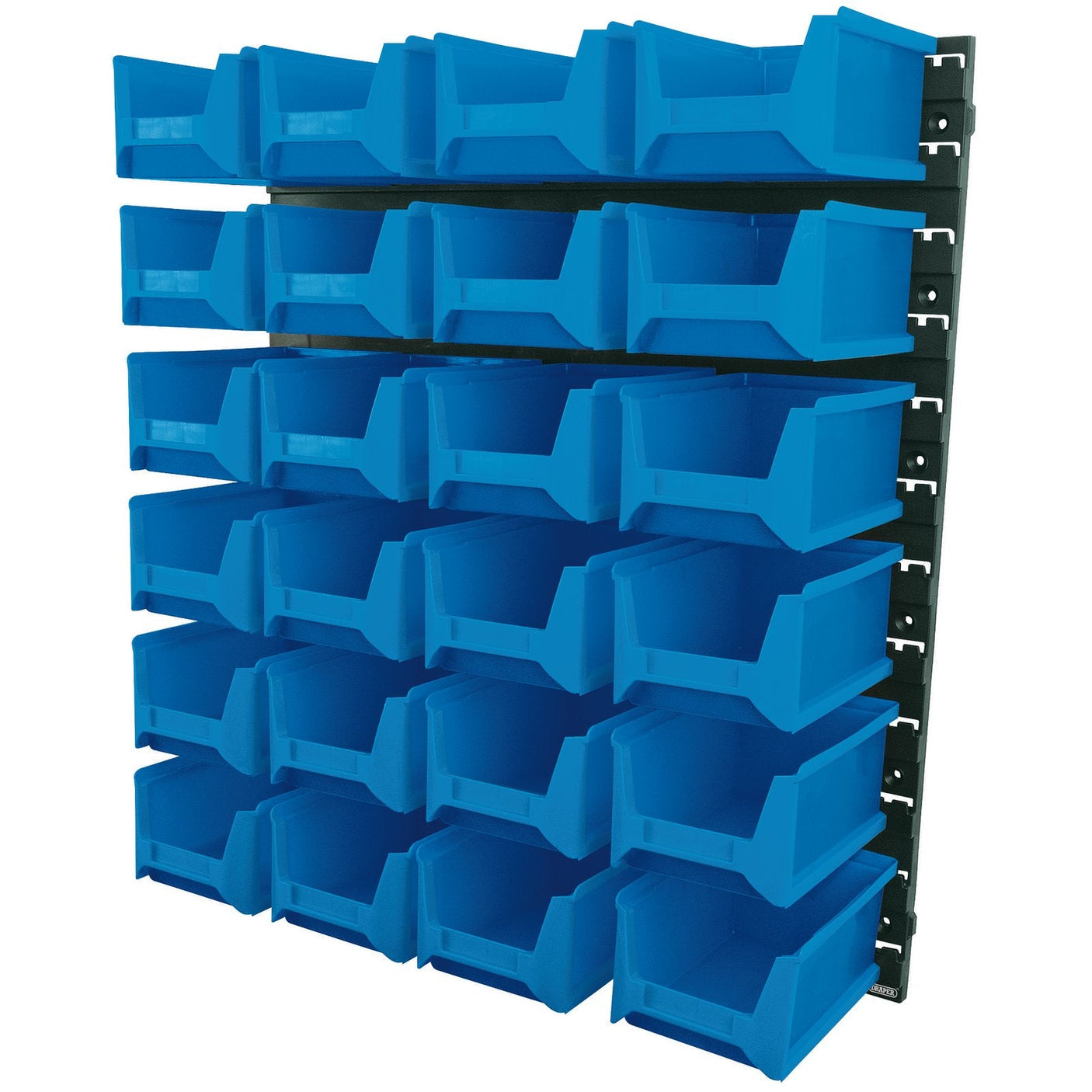 Draper 24 Bin Wall Storage Unit, Large Bins - SBB24B - Farming Parts