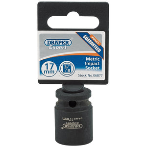 Draper Expert Hi-Torq&#174; 6 Point Impact Socket, 3/8" Sq. Dr., 17mm - 409-MM - Farming Parts