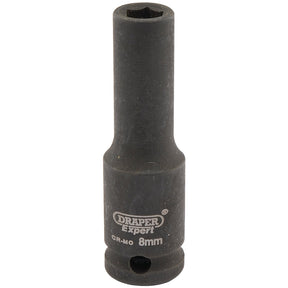 Draper Expert Hi-Torq® 6 Point Deep Impact Socket, 3/8" Sq. Dr., 8mm - 409D-MM - Farming Parts