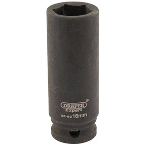 Draper Expert Hi-Torq® 6 Point Deep Impact Socket, 3/8" Sq. Dr., 16mm - 409D-MM - Farming Parts