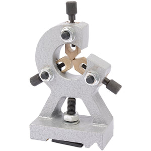 The Draper Steady Rest for use with Stock No. 33893 - LATHE300-04, featuring three brass-tipped jaws, adjustment screws, and a solid base from the Draper brand is shown.