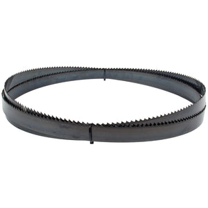 The SIP - 3345mm x 25mm x 0.90mm 4TPI Bandsaw Blade (SIP-06933) from SIP, featuring high-quality teeth and sharp, serrated edges, is coiled into a circular shape for optimal cutting performance.