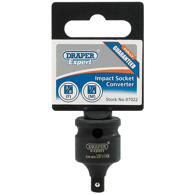 Draper Expert Impact Socket Converter, 3/8"(F) X 1/4"(M) - 904 - Farming Parts