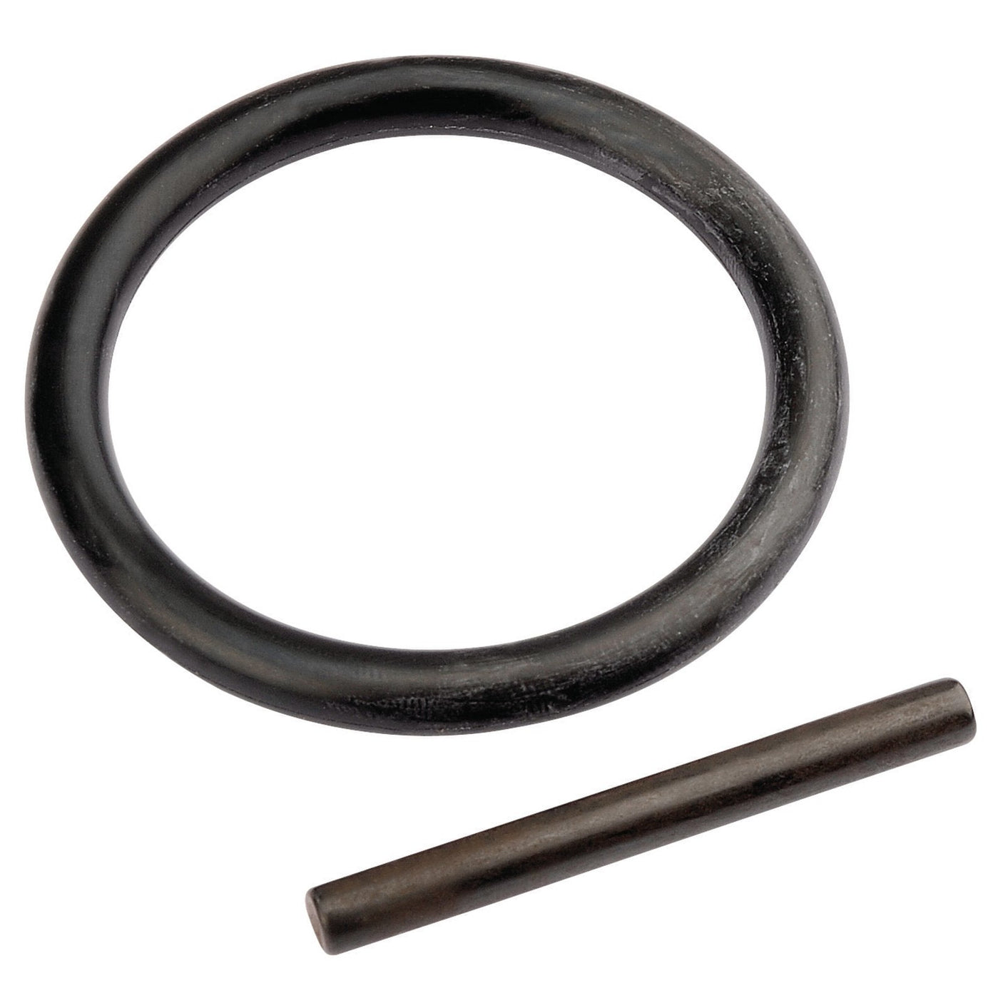 A Draper Ring And Pin Kit for 3/4" square drive impact sockets, measuring 50-70mm (model 602), featuring a black circular rubber O-ring and a small cylindrical metal pin, is displayed on a white background.