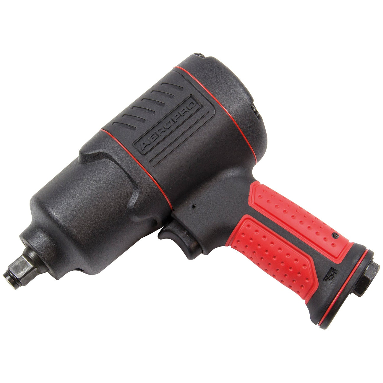 A black and red SIP 1/2" Composite Air Impact Wrench (SIP-07212) with "SIP" branding on the top side, featuring a Twin Hammer system for maximum power.