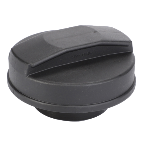 A black plastic screw-on cap with a handle grip, commonly used for containers or machinery parts, is ideal as the AGCO Fuel Tank Cap (073217N2), suitable for various Massey Ferguson models.