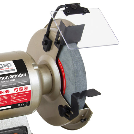 SIP 8" Professional Bench Grinder – Cast Steel with Wire Wheel | SIP-07628