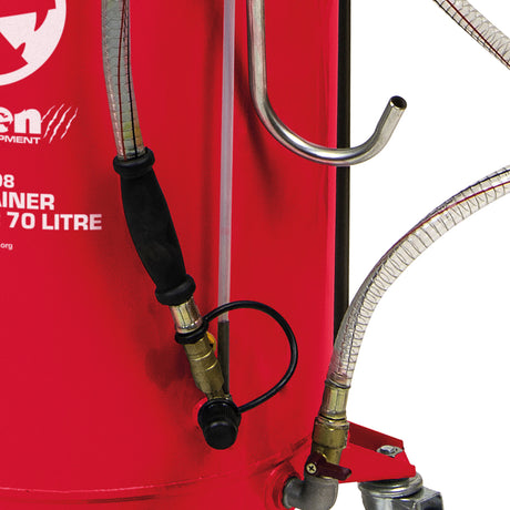 TIGREN 70ltr Suction Oil Drainer – Adjustable Height & Pneumatic Discharge | SIP-08208