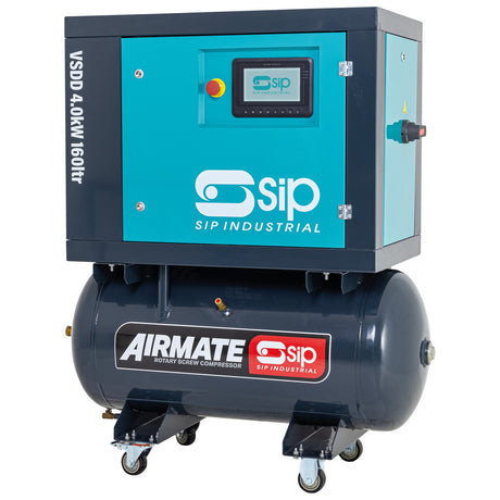 SIP VSDD 4kW 10bar 160L Rotary Screw Compressor 230v - 08252