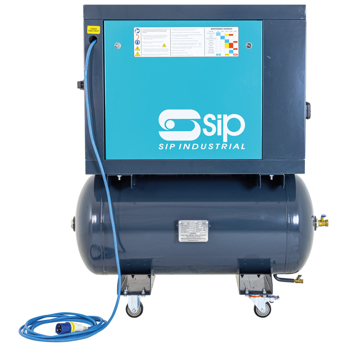 SIP VSDD 4kW 10bar 160L Rotary Screw Compressor 230v - 08252