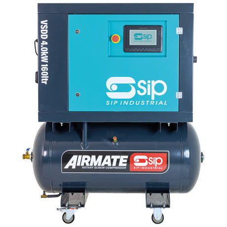 SIP VSDD 4kW 10bar 160L Rotary Screw Compressor 230v - 08252