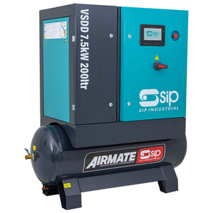 SIP VSDD 7.5kW 10bar 200L Rotary Screw Compressor 400v - 08261