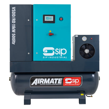 SIP VSDD/RD 11kW 8bar 500ltr 400v Rotary Screw Compressor with Dryer | IP-08266