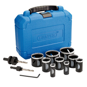 Draper Expert Cobalt Hole Saw Set (12 Piece) - HS/12B - Farming Parts