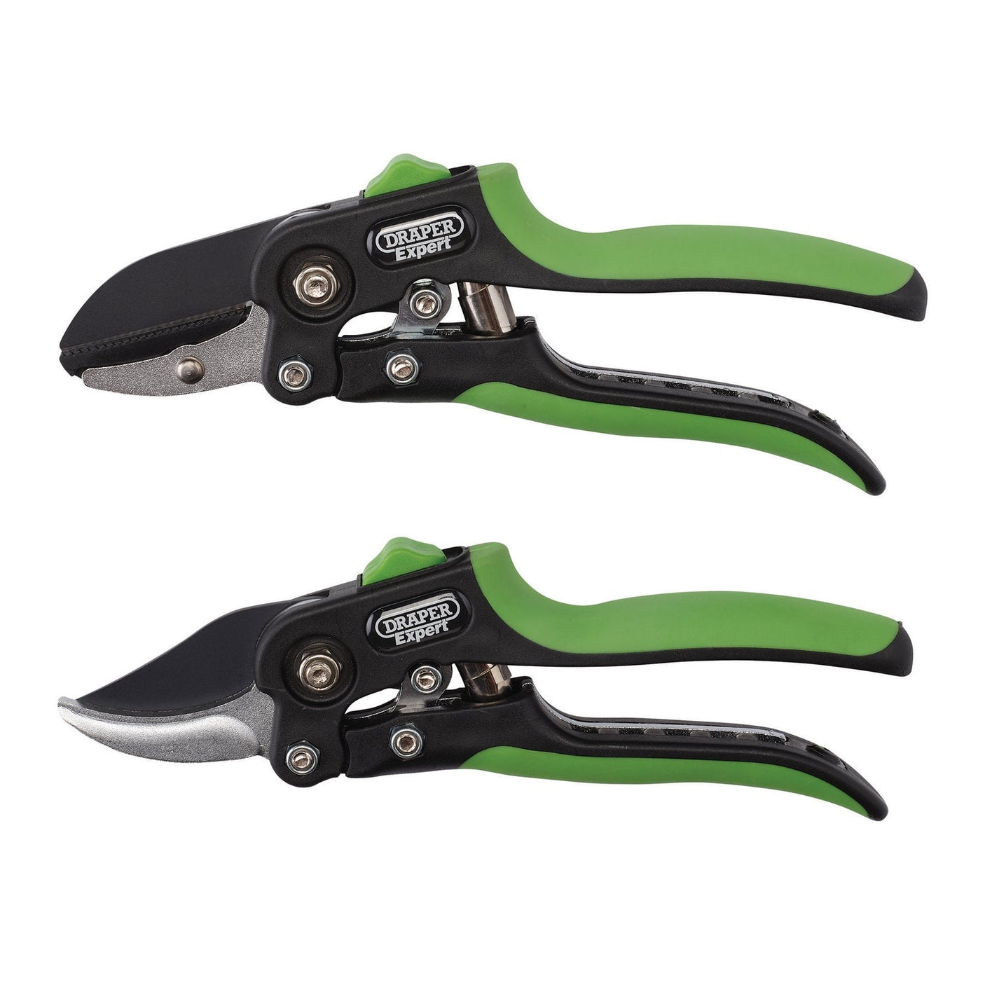 Draper Expert Anvil And Bypass Secateurs Set, 200mm (2 Piece) - BASEC/2 - Farming Parts