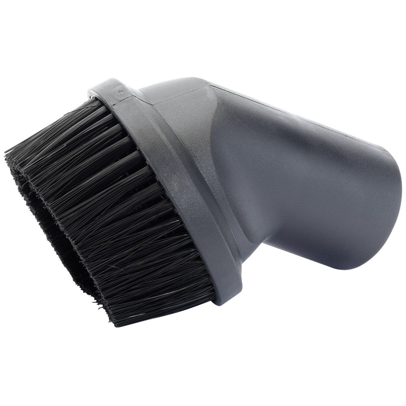 A Draper AVC56 soft brush for delicate surfaces with gray attachment and black bristles, compatible with SWD1200, WDV30SS, WDV50SS, WDV50SS/110 vacuum cleaners.