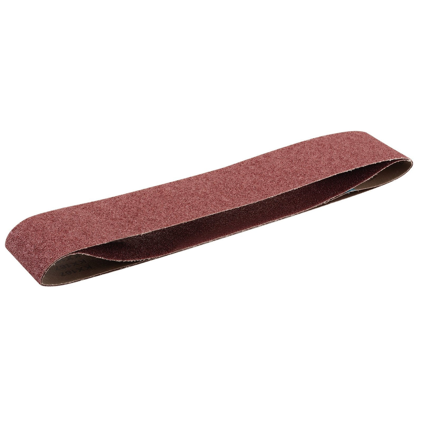 The Draper Cloth Sanding Belt, 100 x 1220mm, 40 Grit (Pack of 2) - SB1001220 is a high-performance loop-shaped sanding belt featuring X-weight polycotton cloth backing and coated with aluminum oxide for effective surface smoothing.