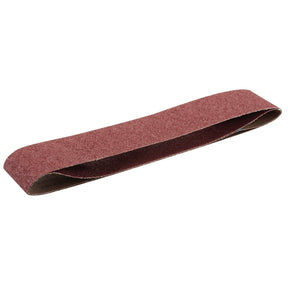 The Draper Cloth Sanding Belt, 100 x 1220mm, 40 Grit (Pack of 2) - SB1001220 is a high-performance loop-shaped sanding belt featuring X-weight polycotton cloth backing and coated with aluminum oxide for effective surface smoothing.