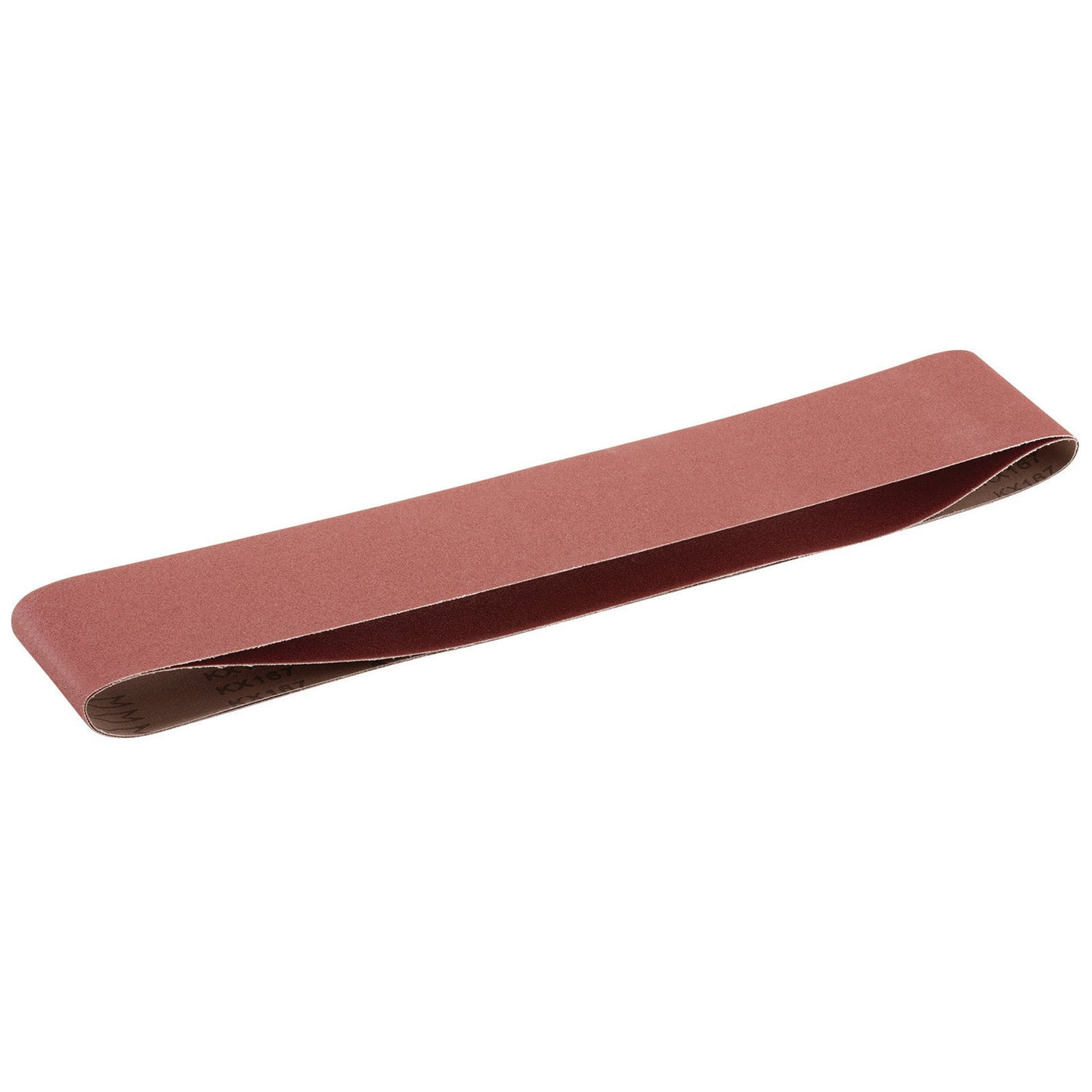 The Draper Cloth Sanding Belt, measuring 100 x 1220mm and featuring a 120 grit aluminium oxide surface, is designed with a looped, rectangular shape and uses electrostatic sand planting for superior abrasion. This high-performance sanding belt comes in a pack of two.