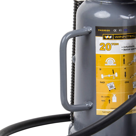 WINNTEC 20 TON Air Bottle Jack – Horizontal & Vertical Use | SIP-09827