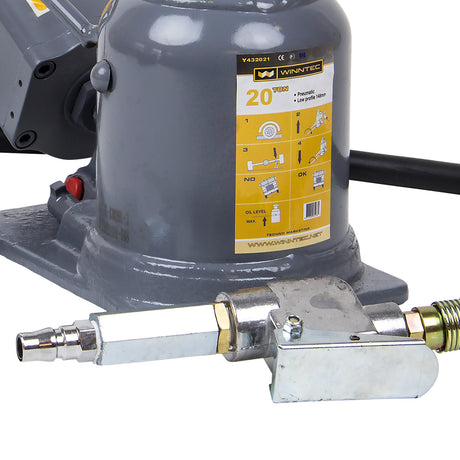 WINNTEC 20 TON Low-Profile Air Bottle Jack – Dual Operation | SIP-09829