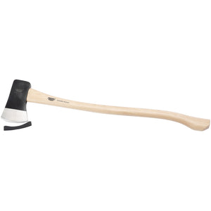 The Draper Yankee Pattern Felling Axe, FA/L, features a 2Kg single-blade with a hickory shaft and a black forged carbon steel head.