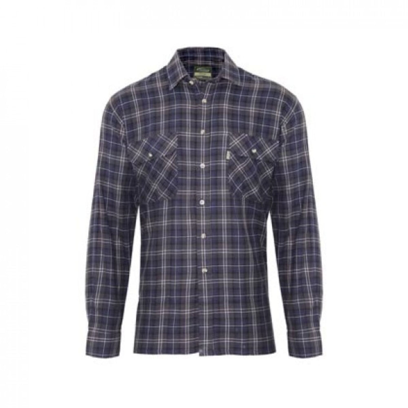 Champion Kilbeggan Cotton Long-Sleeved Shirt Blue - Farming Parts