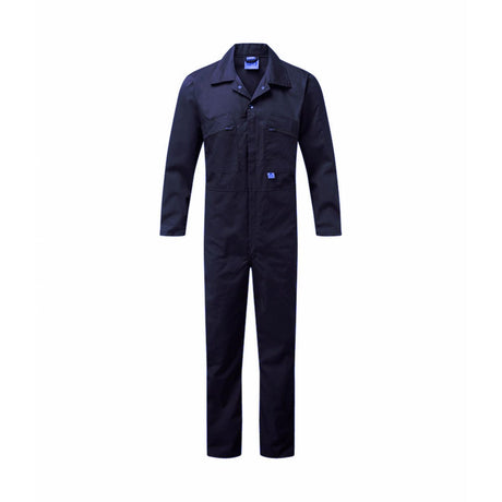 Fort 240gsm Zip-Front Coverall Navy - Farming Parts