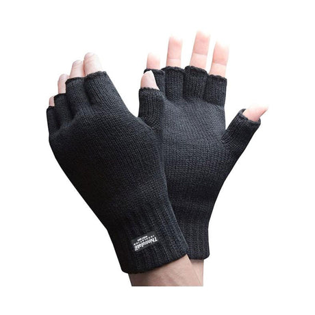Thinsulate Fingerless Glove Black - Farming Parts