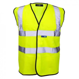 Hi-Vis Reflective Vest Yellow - Farming Parts