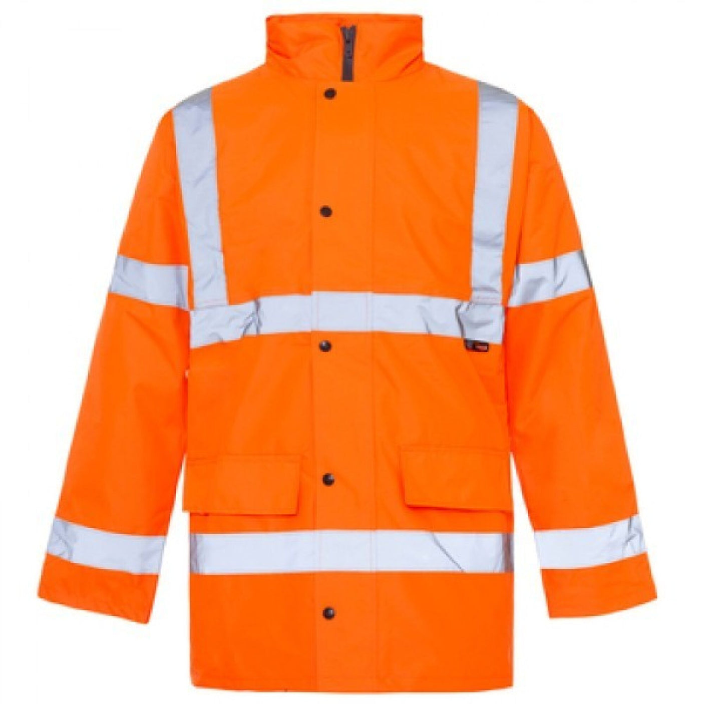 Hi-Vis Reflective Parka Jacket Orange - Farming Parts