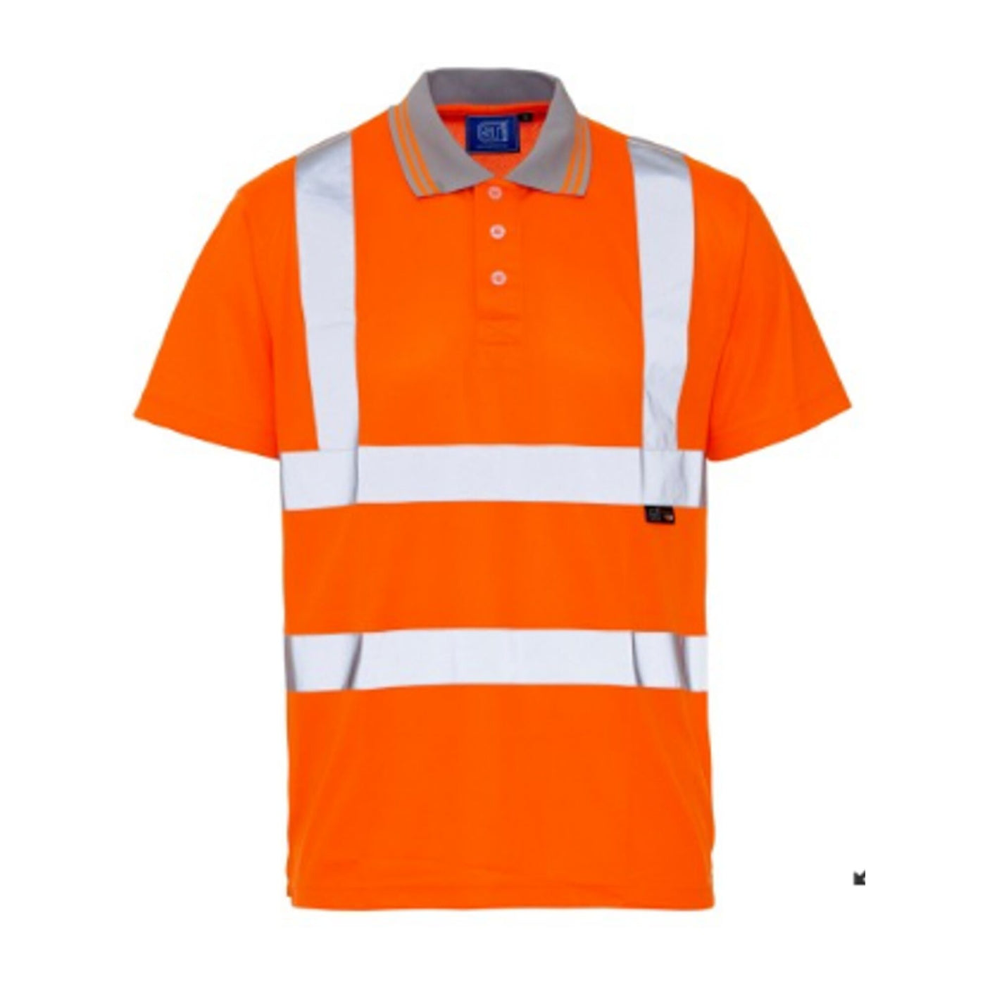 Hi-Vis Reflective Polo Shirt Orange - Farming Parts