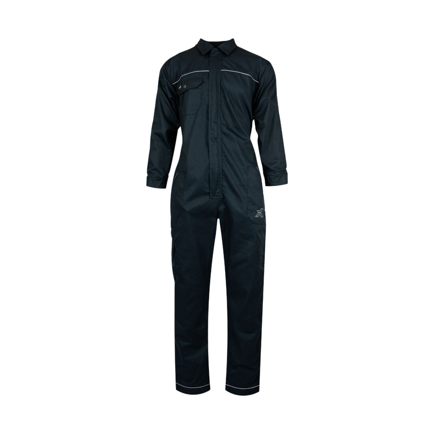 Xpert Core  Zip-Front Coverall Navy - Farming Parts