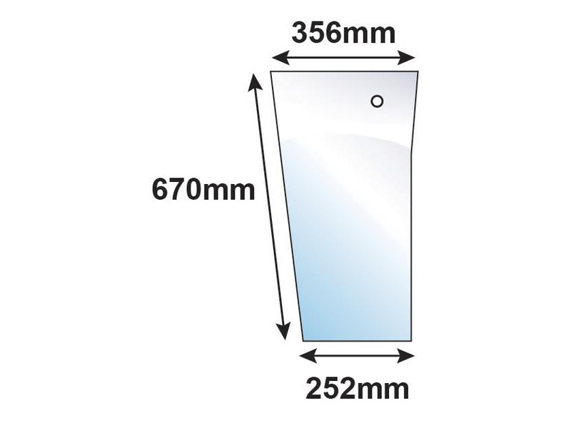 Lower Front Glass RH | Sparex Part Number: S.10008