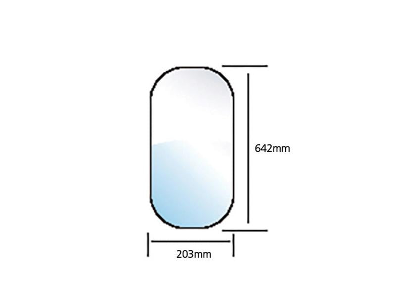 Lower Front Glass RH & LH | Sparex Part No.S.10018 - Farming Parts