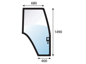 Door Glass RH - Sparex Part No. S.100491
