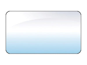 A rectangular gradient with rounded corners, transitioning from white at the top to light blue at the bottom, resembles a design inspired by Sparex's Rear Window (Part Number: S.100662).