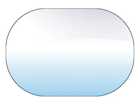 Oval with a gradient background transitioning from light blue at the bottom to white at the top, reminiscent of the smooth glazing rubber finish on Sparex Lower Front Glass, Sparex Part Number: S.100915.