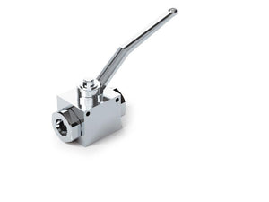 The Sparex MARCHESINI 2-Way Shut Off Ball Valve 3/8'' BSP, featuring a long handle and a rectangular base with two pipe connections, is designed to handle high working pressure with a flow rate of 35 L/min. It ensures reliable performance and serves as an excellent alternative to the Marchesini brand.