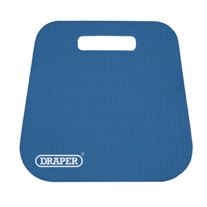 A Draper Multi-Purpose Kneeler Pad, Blue - GK2LB, from Draper, crafted from cushioned EVA foam, features a textured surface and convenient handle cutout.