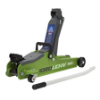 Trolley Jack 2 Tonne Low Profile Short Chassis - Hi-Vis Green - 1020LEHV - Farming Parts