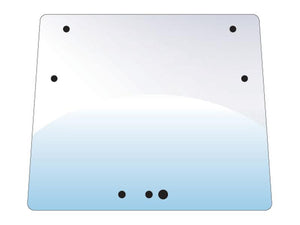 An illustration of the Sparex Windscreen (Part Number: S.102399), showing a rectangular glass panel with rounded corners, featuring seven small black dots evenly distributed across its surface.