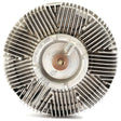 Close-up view of the Sparex NLA Viscous Fan Drive (Sparex Part No. S.104715) with radial fins and a central attachment point, showing details of its design and wear, along with 6 bolt holes for secure attachment.