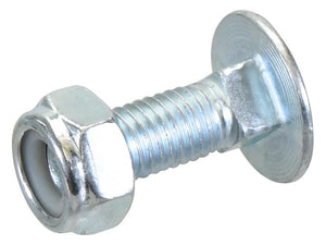 Cup Head Bolt & Nut M10x30mm Grade 8.8 (Bag of 10) | Sparex Part No.S.106503